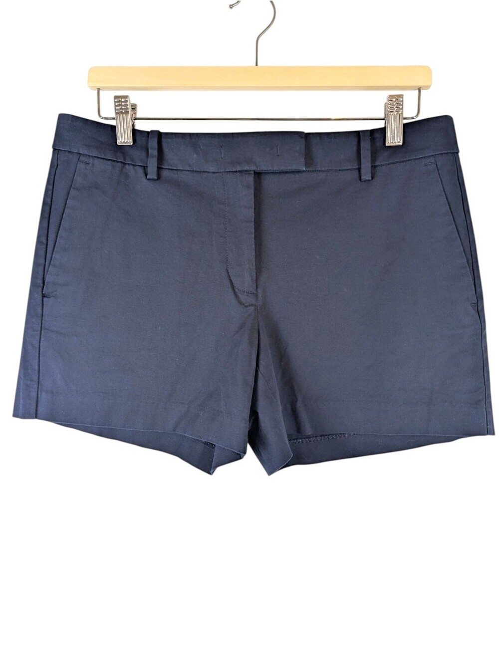 Ann Taylor Navy Blue Chino Shorts Cotton Size 8
